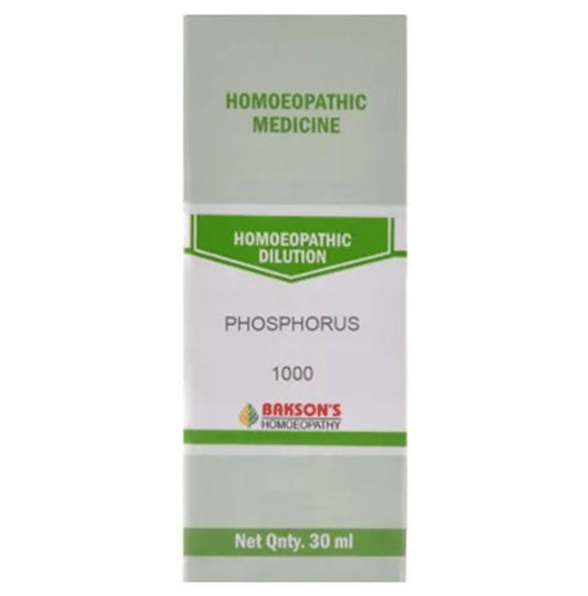 Bakson's Homeopathy Phosphorus Dilution 1000 CH - Classic Derma