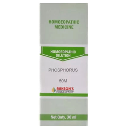 Bakson's Homeopathy Phosphorus Dilution 50M - Classic Derma