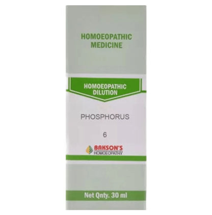 Bakson's Homeopathy Phosphorus Dilution 6 CH - Classic Derma