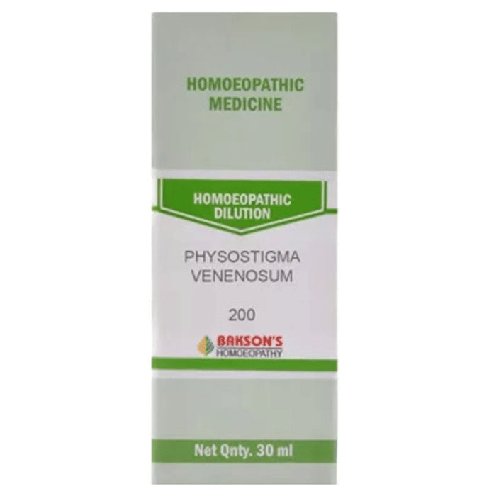 Bakson's Homeopathy Physostigma Venenosum Dilution 200 - Classic Derma