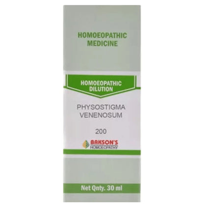 Bakson's Homeopathy Physostigma Venenosum Dilution 200 - Classic Derma