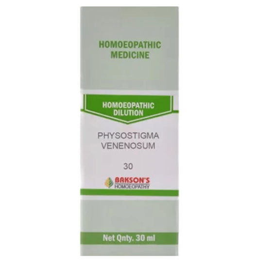 Bakson's Homeopathy Physostigma Venenosum Dilution 30 - Classic Derma