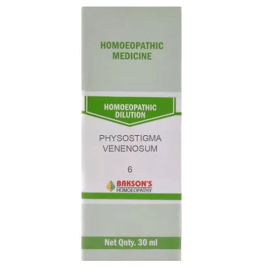 Bakson's Homeopathy Physostigma Venenosum Dilution 6 CH - Classic Derma
