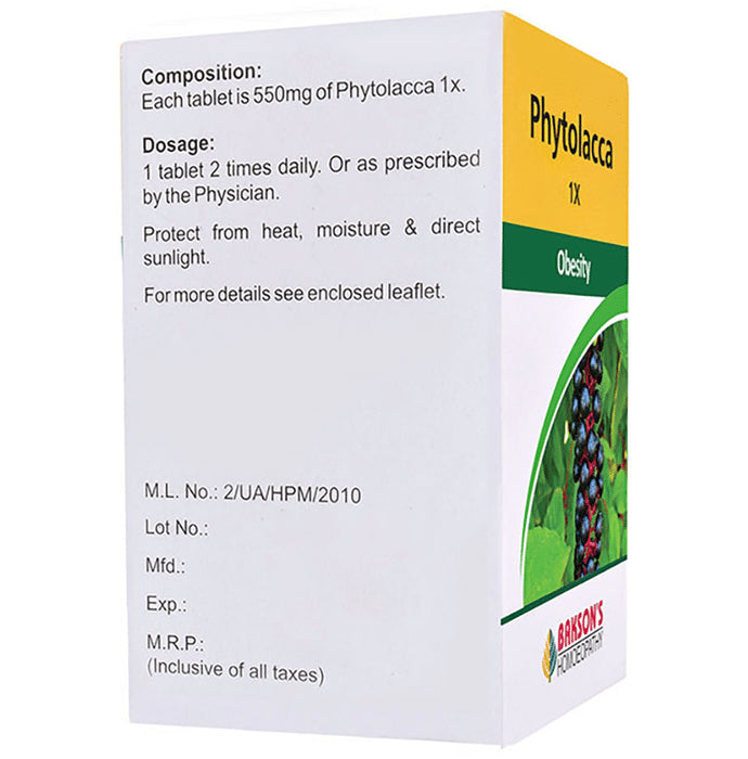 Bakson's Homeopathy Phytolacca 1X