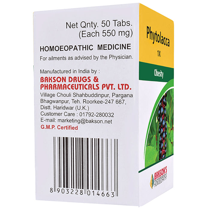 Bakson's Homeopathy Phytolacca 1X