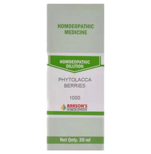 Bakson's Homeopathy Phytolacca Berries Dilution 1000 CH - Classic Derma