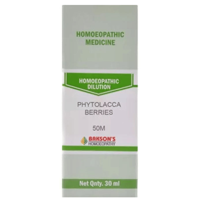 Bakson's Homeopathy Phytolacca Berries Dilution 50M - Classic Derma