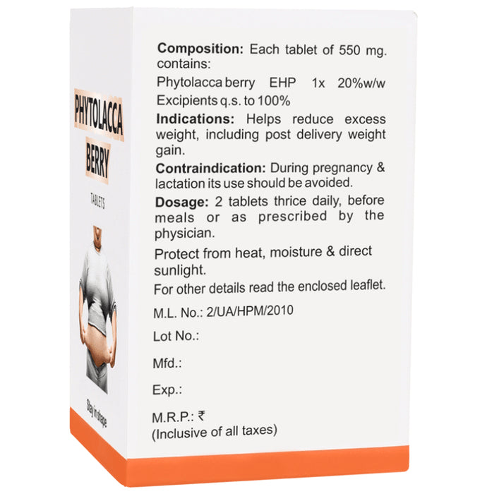 Bakson's Homeopathy Phytolacca Berry Tablet