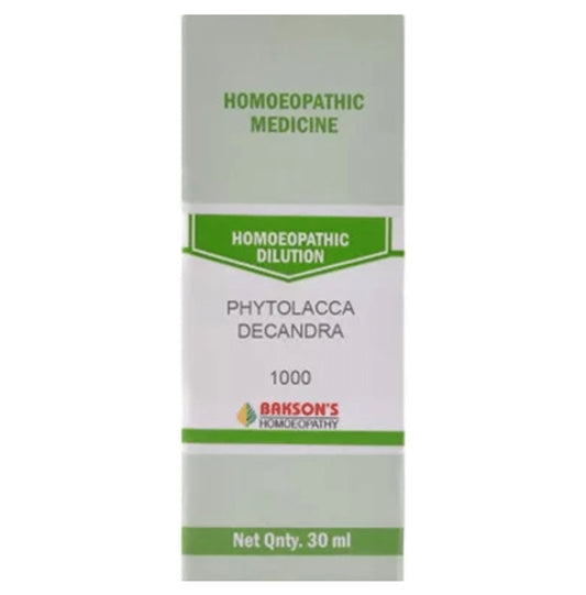 Bakson's Homeopathy Phytolacca Decandra Dilution 1000 CH - Classic Derma