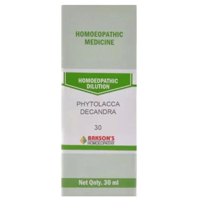 Bakson's Homeopathy Phytolacca Decandra Dilution 30 - Classic Derma