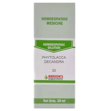 Bakson's Homeopathy Phytolacca Decandra Dilution 30 - Classic Derma