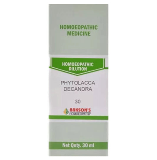 Bakson's Homeopathy Phytolacca Decandra Dilution 30 - Classic Derma