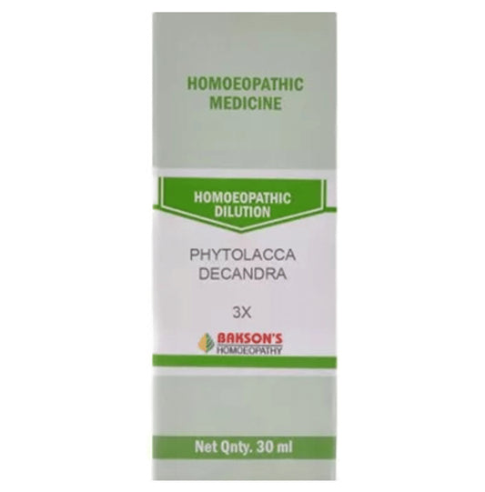 Bakson's Homeopathy Phytolacca Decandra Dilution 3X - Classic Derma