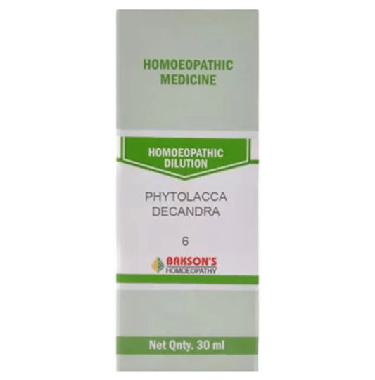 Bakson's Homeopathy Phytolacca Decandra Dilution 6 CH - Classic Derma