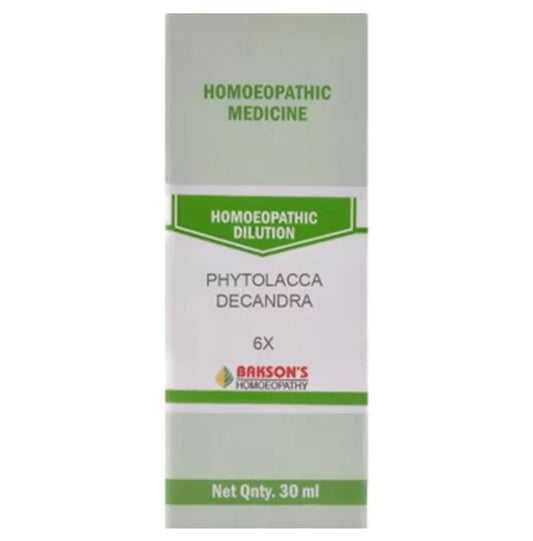 Bakson's Homeopathy Phytolacca Decandra Dilution 6X - Classic Derma