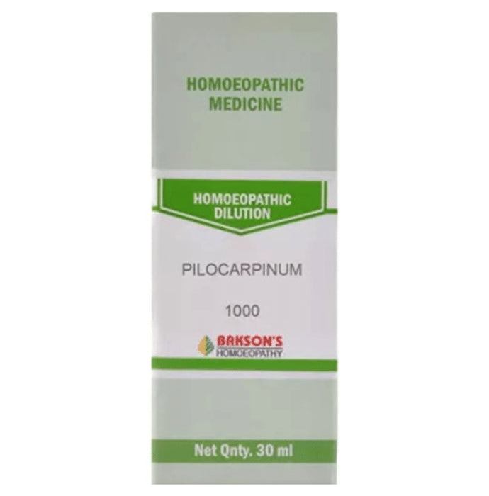 Bakson's Homeopathy Pilocarpinum Dilution 1000 CH - Classic Derma