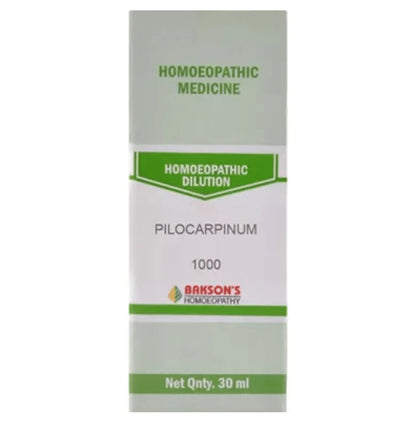 Bakson's Homeopathy Pilocarpinum Dilution 1000 CH - Classic Derma
