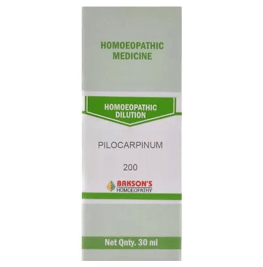 Bakson's Homeopathy Pilocarpinum Dilution 200 - Classic Derma