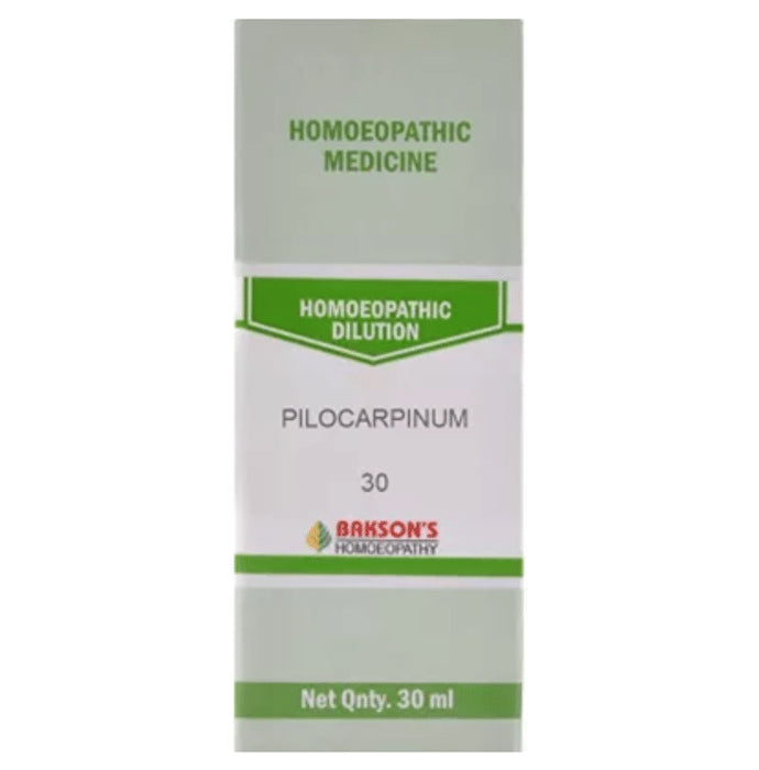 Bakson's Homeopathy Pilocarpinum Dilution 30 - Classic Derma