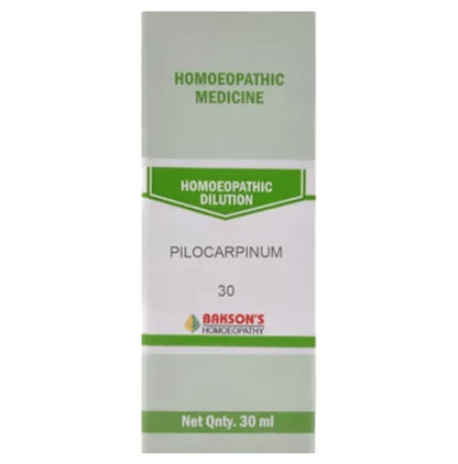 Bakson's Homeopathy Pilocarpinum Dilution 30 - Classic Derma