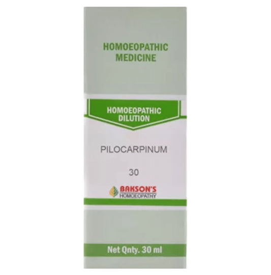 Bakson's Homeopathy Pilocarpinum Dilution 30 - Classic Derma