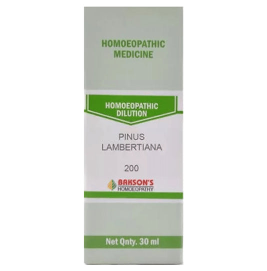 Bakson's Homeopathy Pinus Lambertiana Dilution 200 - Classic Derma