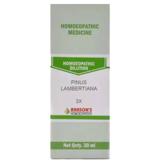 Bakson's Homeopathy Pinus Lambertiana Dilution 3X - Classic Derma