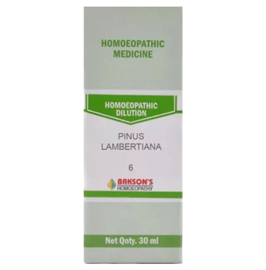 Bakson's Homeopathy Pinus Lambertiana Dilution 6 CH - Classic Derma