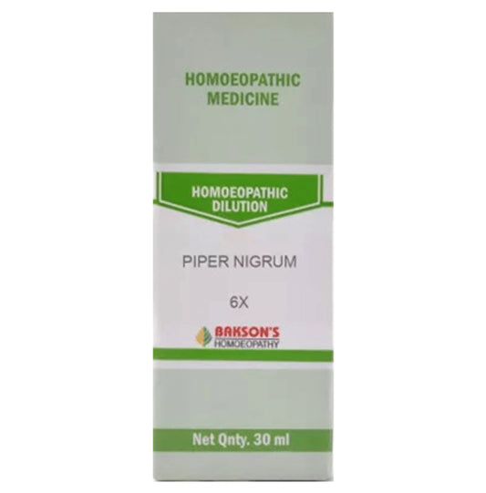 Bakson's Homeopathy Piper Nigrum Dilution 6X - Classic Derma