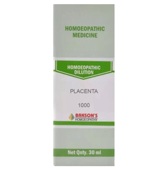 Bakson's Homeopathy Placenta Dilution 1000 CH - Classic Derma