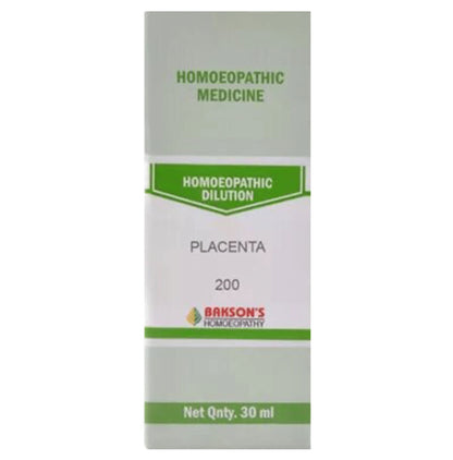 Bakson's Homeopathy Placenta Dilution 200 - Classic Derma