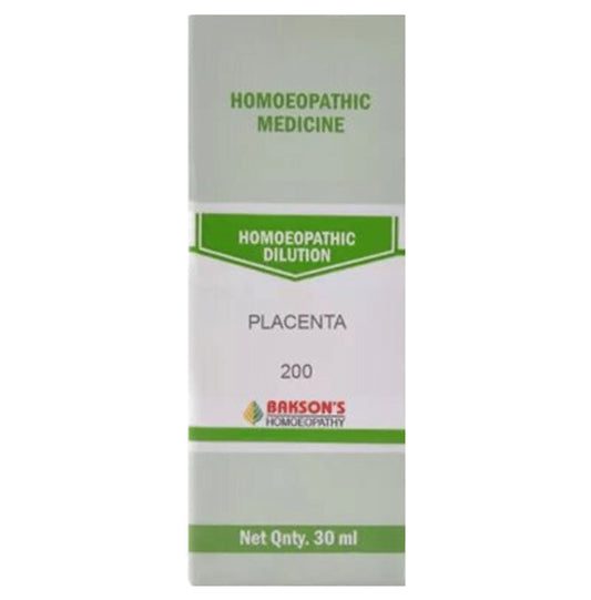 Bakson's Homeopathy Placenta Dilution 200 - Classic Derma