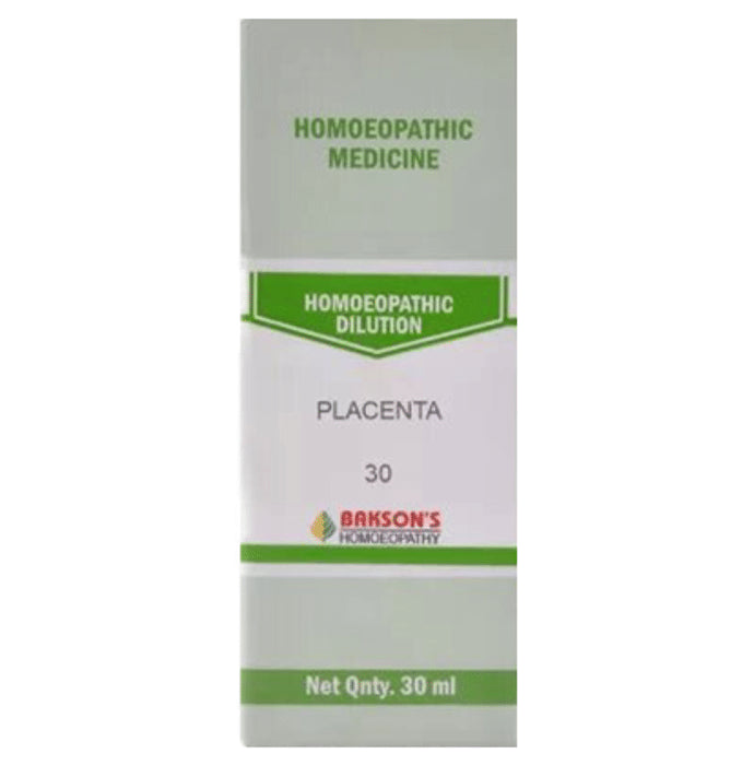 Bakson's Homeopathy Placenta Dilution 30 - Classic Derma