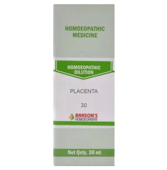 Bakson's Homeopathy Placenta Dilution 30 - Classic Derma