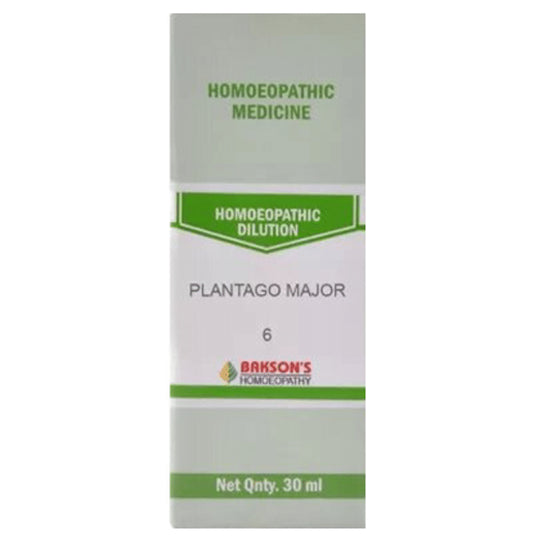 Bakson's Homeopathy Plantago Major Dilution 6 CH - Classic Derma