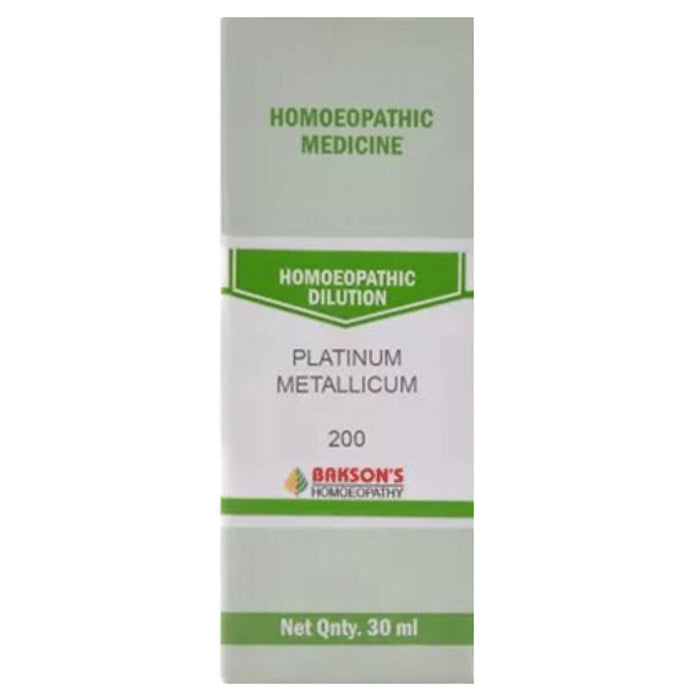 Bakson's Homeopathy Platinum Metallicum Dilution 200 - Classic Derma
