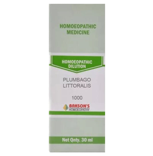 Bakson's Homeopathy Plumbago Littoralis Dilution 1000 CH - Classic Derma