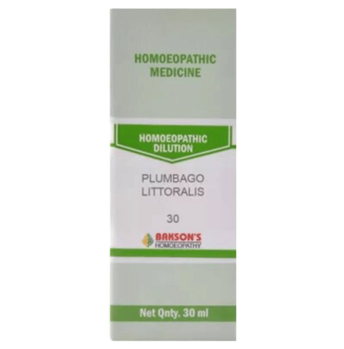 Bakson's Homeopathy Plumbago Littoralis Dilution 30 - Classic Derma