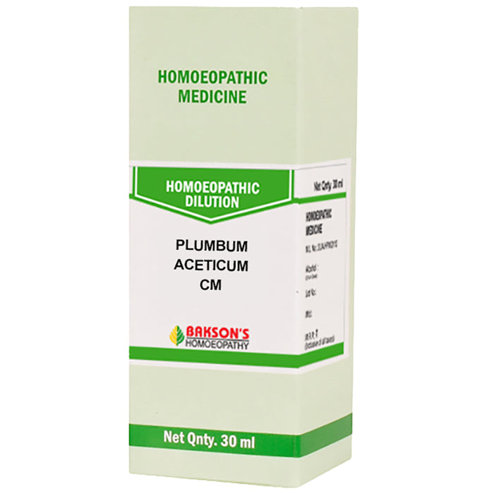 Bakson's Homeopathy Plumbum Aceticum Dilution CM - Classic Derma