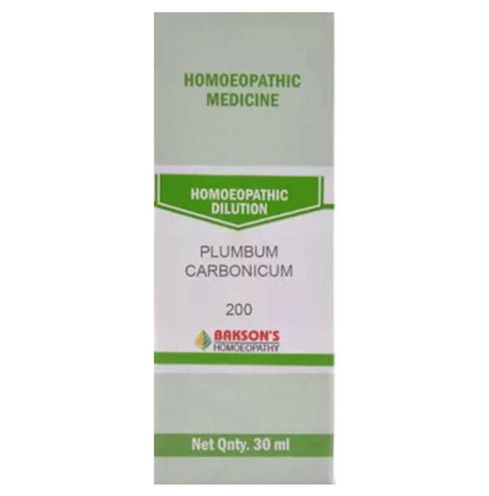 Bakson's Homeopathy Plumbum Carbonicum Dilution 200 - Classic Derma