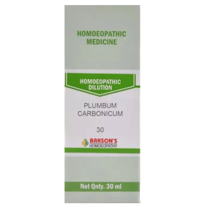 Bakson's Homeopathy Plumbum Carbonicum Dilution 30 - Classic Derma