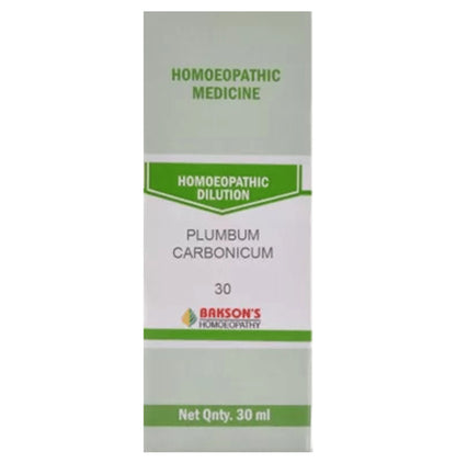 Bakson's Homeopathy Plumbum Carbonicum Dilution 30 - Classic Derma