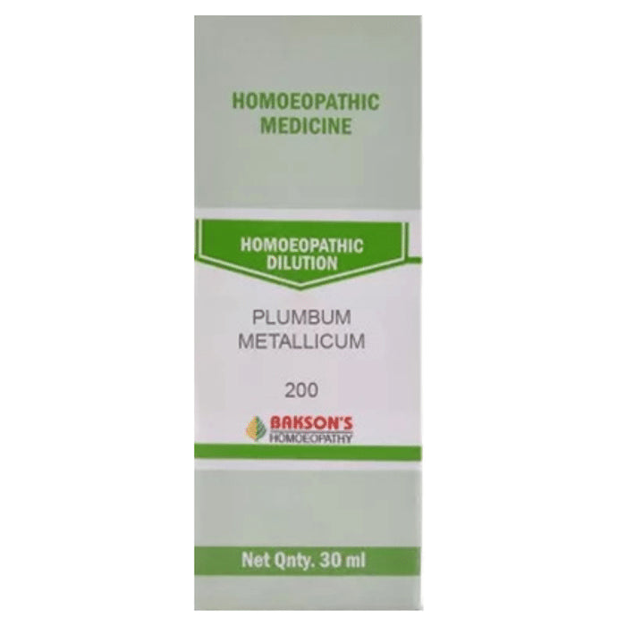 Bakson's Homeopathy Plumbum Metallicum Dilution 200 - Classic Derma