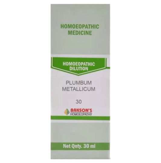 Bakson's Homeopathy Plumbum Metallicum Dilution 30 - Classic Derma