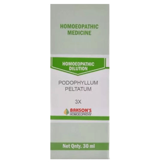 Bakson's Homeopathy Podophyllum Peltatum Dilution 3X - Classic Derma