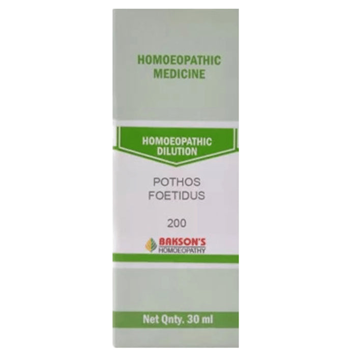 Bakson's Homeopathy Pothos Foetidus Dilution 200 - Classic Derma