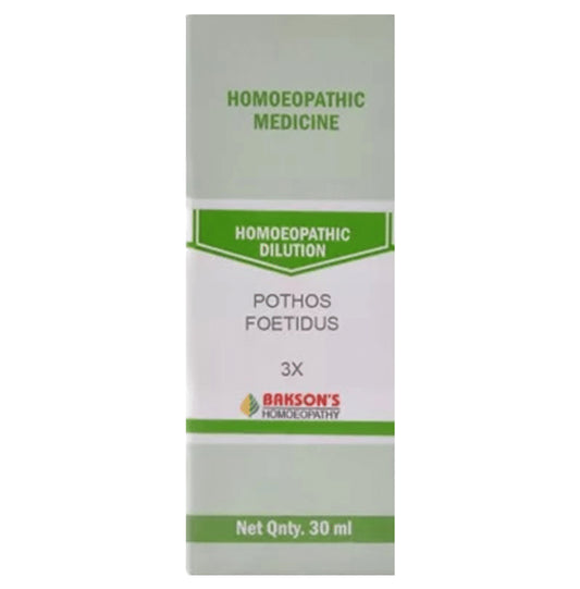 Bakson's Homeopathy Pothos Foetidus Dilution 3X - Classic Derma