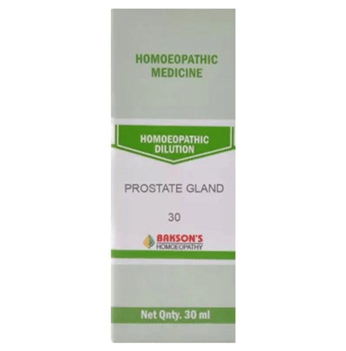 Bakson's Homeopathy Prostate Gland Dilution 30 - Classic Derma