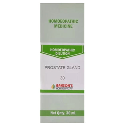 Bakson's Homeopathy Prostate Gland Dilution 30 - Classic Derma