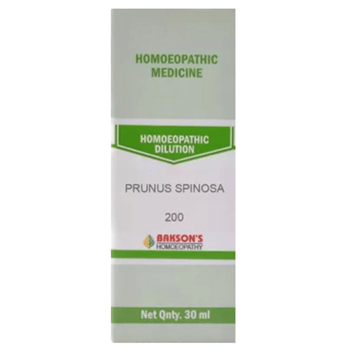 Bakson's Homeopathy Prunus Spinosa Dilution 200 - Classic Derma